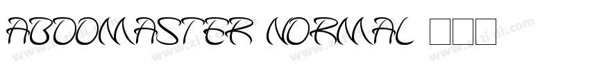 AbdoMaster Normal字体转换